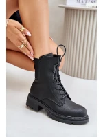 Ocieplane Botki Workery Na Zamek Czarne Leairae Ocieplane Botki Workery Na Zamek Czarne Leairae