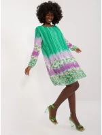 Sukienka DHJ SK model 20105200 zielony - FPrice Sukienka DHJ SK model 20105200 zielony - FPrice