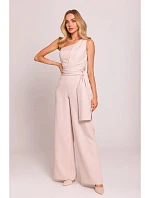 Kombinéza na jedno rameno M845 light beige - Moe