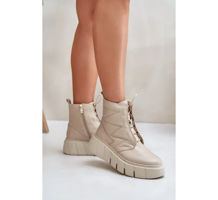 Topánky so širokou podrážkou model 202820 Vykročte štýlovo