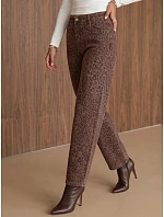 Jeansy damskie fit w brązowe model 22394791 - FashionStreet Jeansy damskie fit w brązowe model 22394791 - FashionStreet
