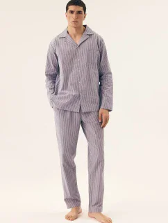 Henderson 43035 Mic dĺžka/r M-2XL pruhované pyžamo
