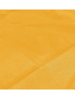 Tenká krátká žlutá dámská tepláková mikina (8B938-117)