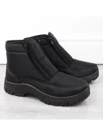 Novinky M EVE439 čierne zateplené snehové topánky