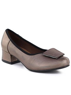 Dámske pohodlné zlaté lodičky na klinoch M.Daszynski SA279-1 3