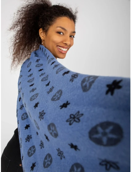 Dámský šátek AT CH tmavě modrý model 17892579 - FPrice Dámský šátek AT CH tmavě modrý model 17892579 - FPrice