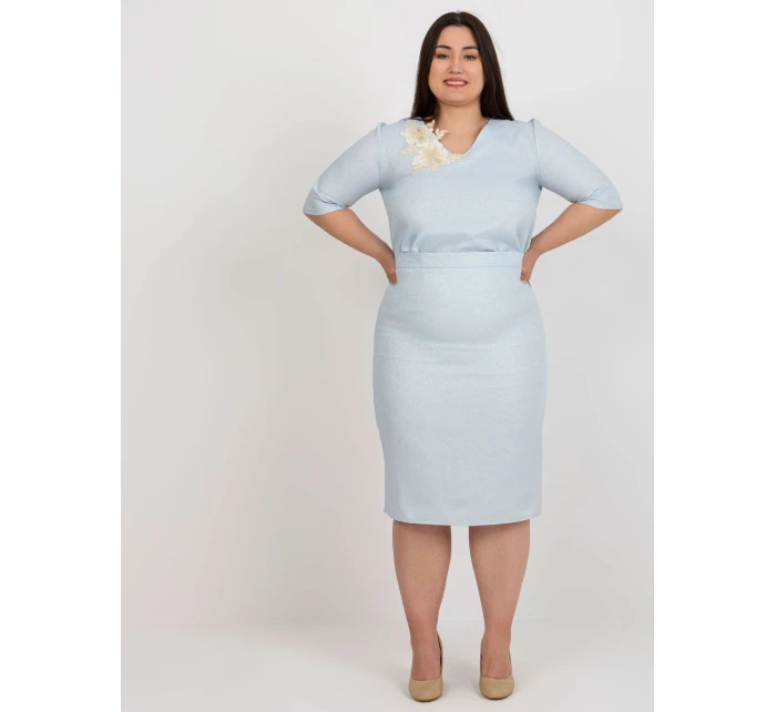 Sukňa LK SD 506697.95 svetlo modrá Sukňa LK SD 506697.95 svetlo modrá