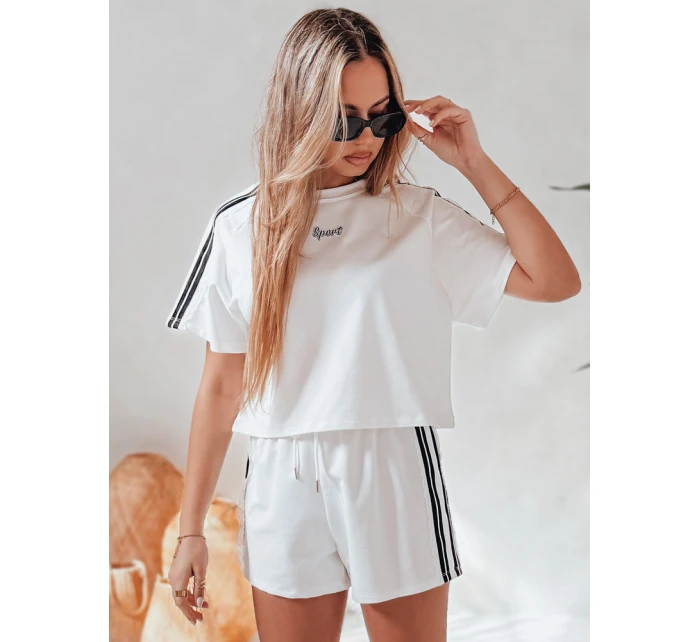 Dámská tepláková souprava LOVE SPORT bílá Dstreet model 21988896 - FashionStreet