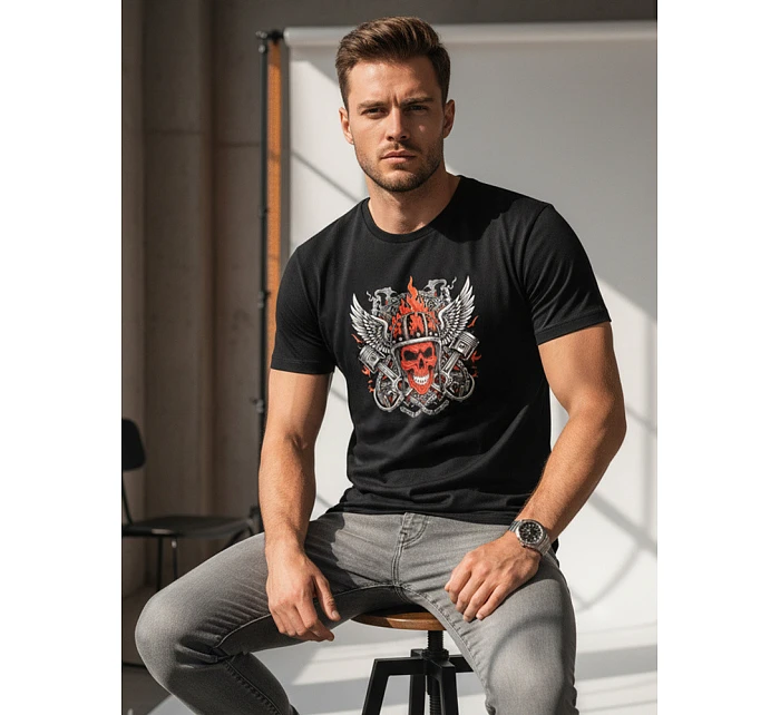 Koszulka męska z nadrukiem model 22084575 - FashionStreet Koszulka męska z nadrukiem model 22084575 - FashionStreet