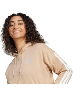 Mikina adidas Essentials s 3 prúžkami a celoprepínacím fleecovým šiltom W JX7706 Mikina adidas Essentials s 3 prúžkami a celoprepínacím fleecovým šiltom W JX7706
