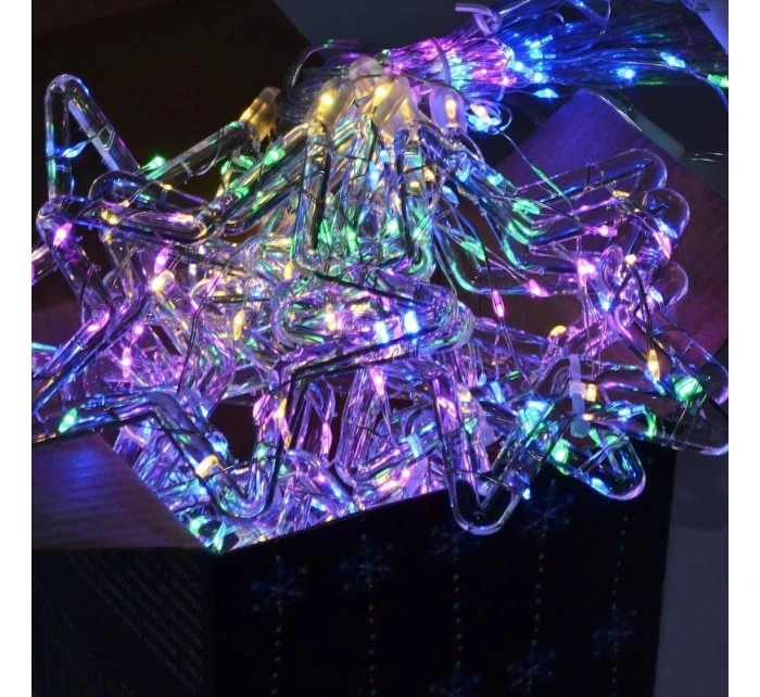 Svetelné závesy na vianočný stromček 120x120 CM 235LED MULTIKOLOR STARS