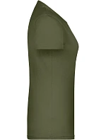 Daiber JN 789 Dámske tričko z hustej bavlny 02.0789 olivová Daiber JN 789 Dámske tričko z hustej bavlny 02.0789 olivová