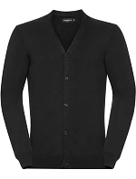 Pánský pletený cardigan s výstřihem do V 11. black model 22476185 - Russell Athletic