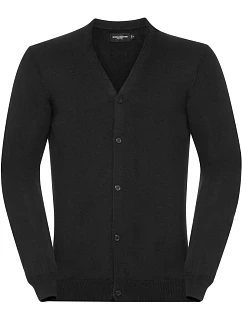 Pánský pletený cardigan s výstřihem do V 11. black model 22476185 - Russell Athletic