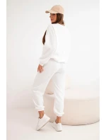Dámská souprava model 21921204 s výřezem ve tvaru srdce ecru - K-Fashion