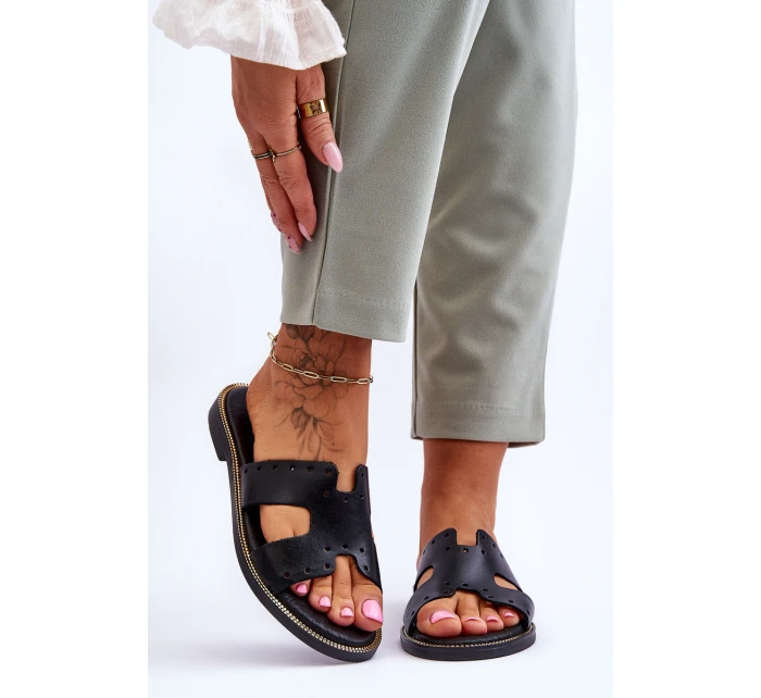 Dámské Žabky S Ozdobnými Černé model 21617419 - Zazoo Dámské Žabky S Ozdobnými Černé model 21617419 - Zazoo