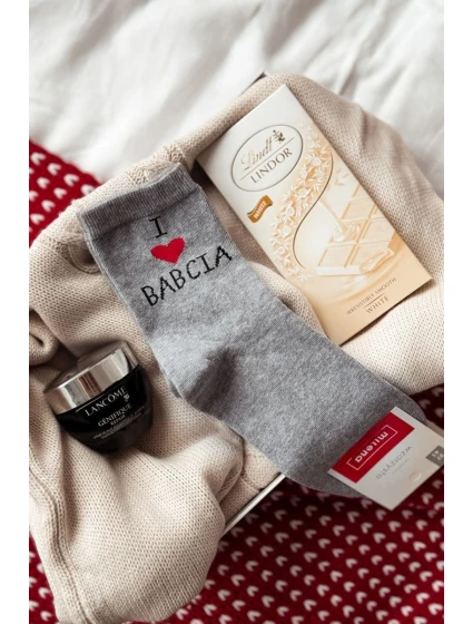 Dámské ponožky S I Love Šedé model 21875897 - Milena