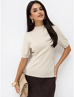 Sweter PM SW model 22334115 jasny beżowy - FPrice Sweter PM SW model 22334115 jasny beżowy - FPrice
