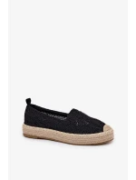 Dámske espadrilky na platforme Vinceza - čierne Dámske espadrilky na platforme Vinceza - čierne