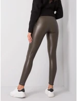 Dámske legíny RV LG 6007.11 Tmavá khaki zelená - Rue Paris Dámske legíny RV LG 6007.11 Tmavá khaki zelená - Rue Paris