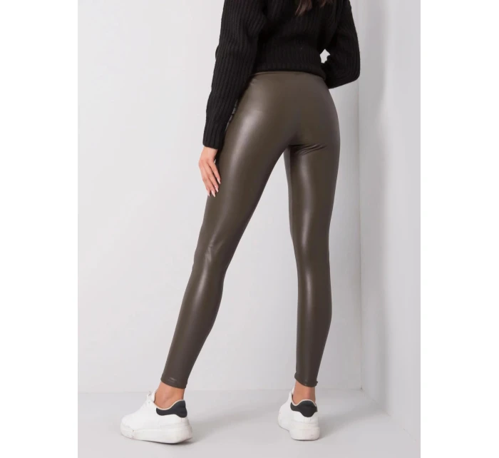 Dámske legíny RV LG 6007.11 Tmavá khaki zelená - Rue Paris Dámske legíny RV LG 6007.11 Tmavá khaki zelená - Rue Paris