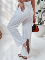 Dámské volnočasové kalhoty s širokými nohavicemi white Dstreet model 21987243 - FashionStreet Dámské volnočasové kalhoty s širokými nohavicemi white Dstreet model 21987243 - FashionStreet