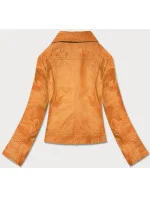 Dámská bunda ramoneska v hořčicové barvě model 18059241 - Forget me not FASHION