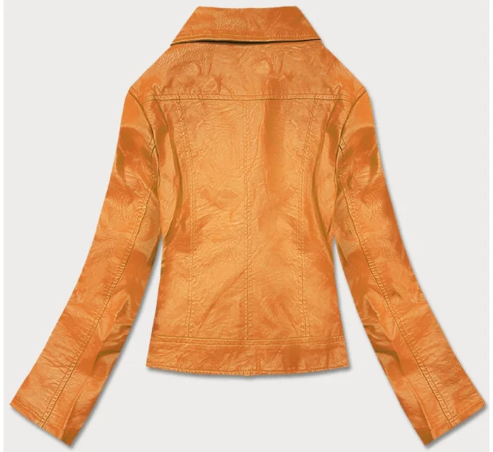 Dámská bunda ramoneska v hořčicové barvě model 18059241 - Forget me not FASHION