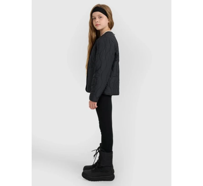 Dívčí péřová bunda se syntetickou výplní model 21815718 - 4F Dívčí péřová bunda se syntetickou výplní model 21815718 - 4F