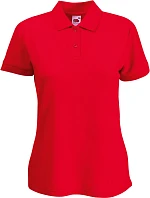 Fruit of the Loom Lady-Fit 65/35 Polo Dámske piqué polo 16.3212 červené