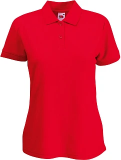 Fruit of the Loom Lady-Fit 65/35 Polo Dámske piqué polo 16.3212 červené