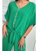 Souprava halenky a kalhot zelená Souprava halenky a kalhot zelená