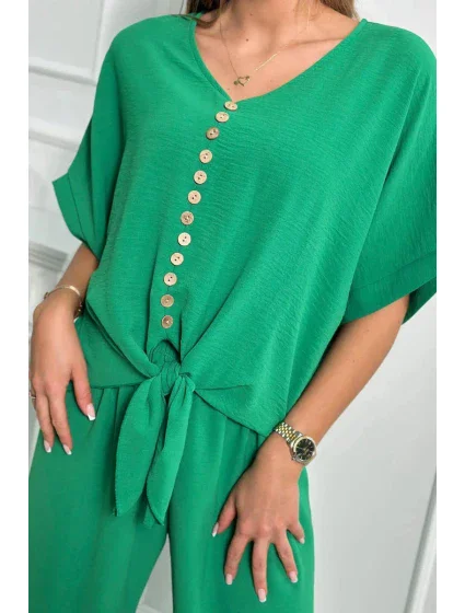 Souprava halenky a kalhot zelená Souprava halenky a kalhot zelená