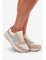 Dámské Sneakersy Na Platformě Béžové model 21693358 - EVENTO