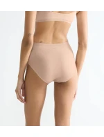 Dámske bavlnené midi nohavičky GO Daily 3P - BROWN - béžová 00LZ - SLOGGI