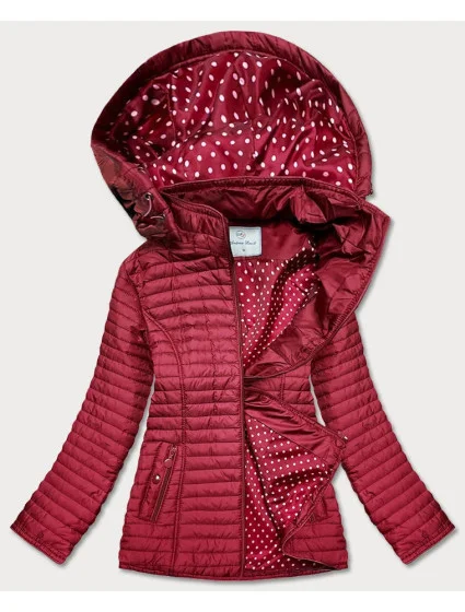 Červená dámská bunda s podšívkou model 17099655 - Andrea Lee