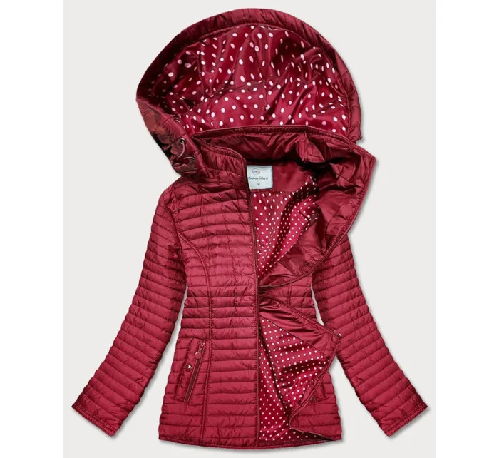 Červená dámská bunda s podšívkou model 17099655 - Andrea Lee