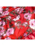 Červená oboustranná dámská květovaná bunda model 17217551 - MINORITY