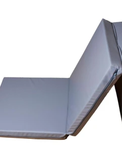 SKLADACÍ GYMNASTICKÝ MATRAC SIVÝ 180 CM LAVIČKA