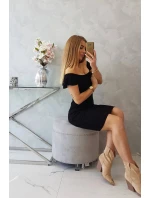 Pruhované model 18748309 šaty černé - K-Fashion