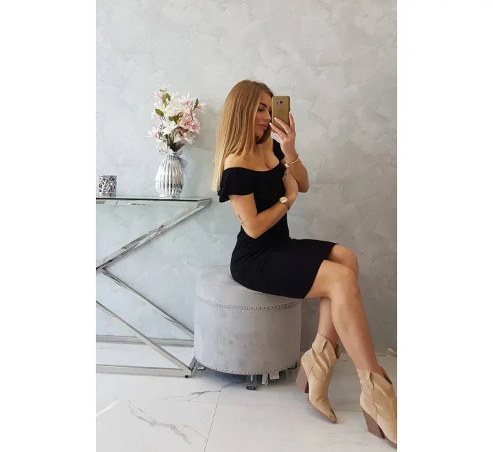 Pruhované model 18748309 šaty černé - K-Fashion