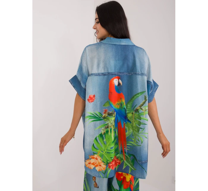 Košeľa DHJ KS 19007.32 modrá Košeľa DHJ KS 19007.32 modrá