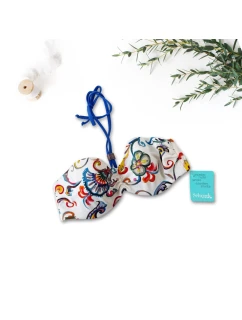 Vrchný diel plaviek B1916-60013 Cream and Blue - Selmark