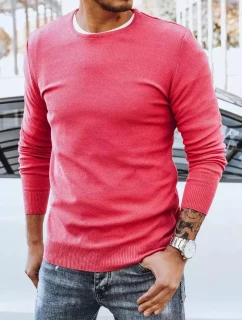Pánský klasický fuchsiový svetr Dstreet model 21966479 - FashionStreet