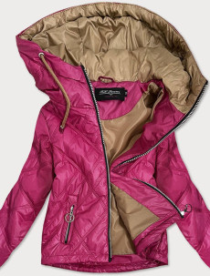 Ružová ľahká dámska bunda (BH2004BIG)