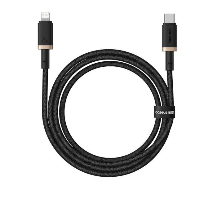 Kábel Baseus Dura typ C 20W 1m (čierny/zlatý)