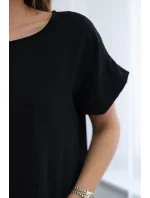 Šaty s vreckami čierne