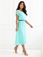 Sukienka DHJ SK 8839 model 22267694 mietowy - FPrice Sukienka DHJ SK 8839 model 22267694 mietowy - FPrice