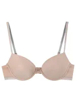 Podprsenka push-up Microfiber 162394 CC235 03050 telová - Emporio Armani Podprsenka push-up Microfiber 162394 CC235 03050 telová - Emporio Armani