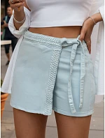 Dámska modrá džínsová sukňa-šortky FashionStreet SY0513